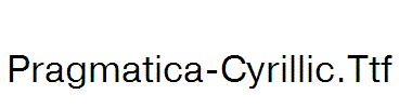 Pragmatica-Cyrillic