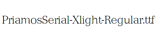 PriamosSerial-Xlight-Regular