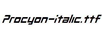 Procyon-Italic