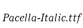 Pacella-Italic