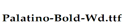 Palatino-Bold-Wd