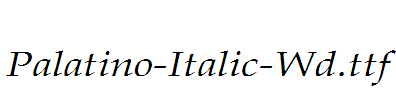 Palatino-Italic-Wd