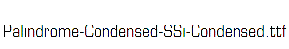 Palindrome-Condensed-SSi-Condensed