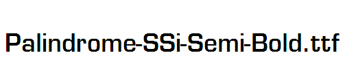 Palindrome-SSi-Semi-Bold