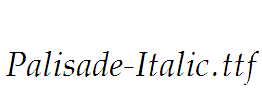 Palisade-Italic