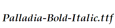 Palladia-Bold-Italic