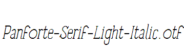 Panforte-Serif-Light-Italic