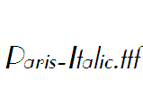 Paris-Italic