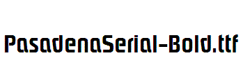 PasadenaSerial-Bold