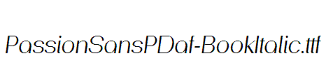 PassionSansPDaf-BookItalic