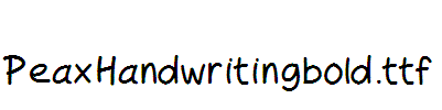 PeaxHandwritingbold