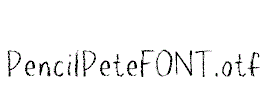 PencilPeteFONT