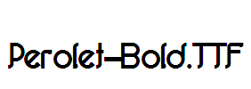 Perolet-Bold