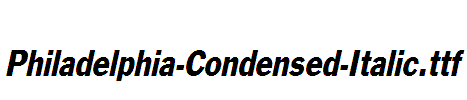 Philadelphia-Condensed-Italic