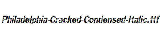 Philadelphia-Cracked-Condensed-Italic