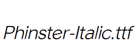 Phinster-Italic