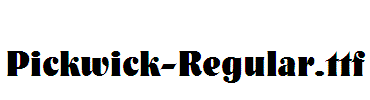 Pickwick-Regular