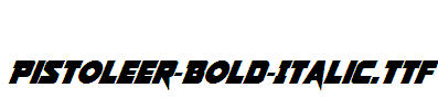 Pistoleer-Bold-Italic