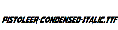 Pistoleer-Condensed-Italic