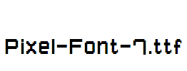 Pixel-Font-7