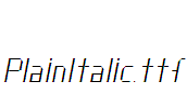 PlainItalic