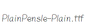 PlainPensle-Plain