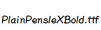 PlainPensleXBold