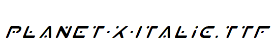 Planet-X-Italic