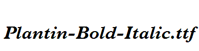 Plantin-Bold-Italic