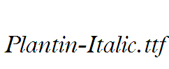 Plantin-Italic