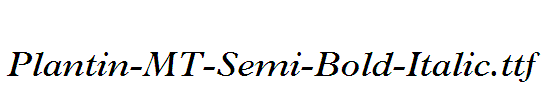 Plantin-MT-Semi-Bold-Italic