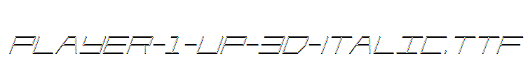 Player-1-Up-3D-Italic