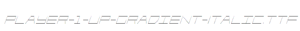 Player-1-Up-Gradient-Italic