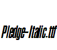 Pledge-Italic