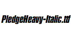 PledgeHeavy-Italic