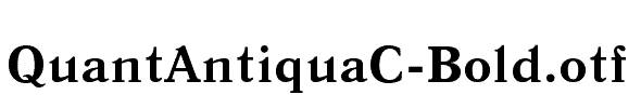 QuantAntiquaC-Bold