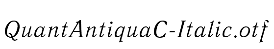 QuantAntiquaC-Italic
