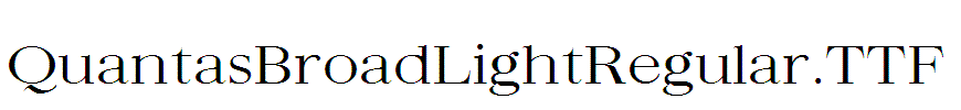 QuantasBroadLightRegular