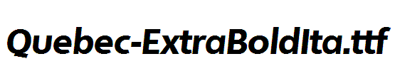 Quebec-ExtraBoldIta