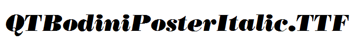 QTBodiniPosterItalic