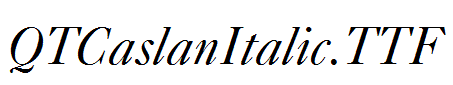 QTCaslanItalic