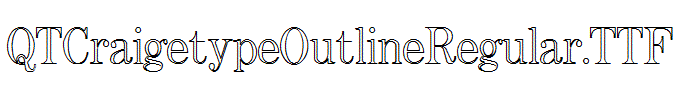 QTCraigetypeOutlineRegular