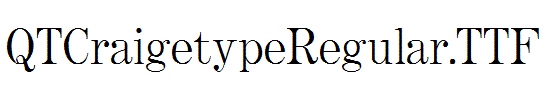 QTCraigetypeRegular