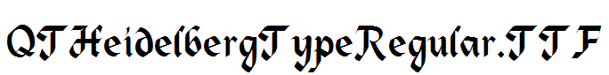 QTHeidelbergTypeRegular