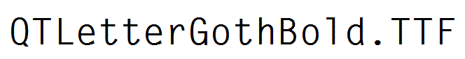 QTLetterGothBold