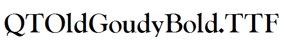 QTOldGoudyBold