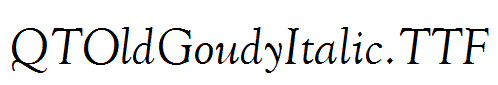 QTOldGoudyItalic