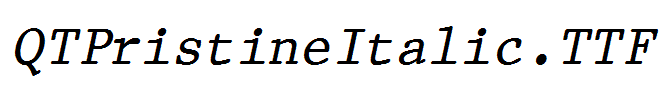 QTPristineItalic