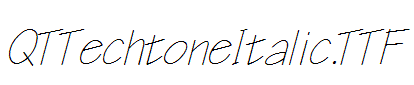 QTTechtoneItalic