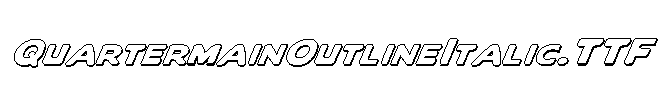 QuartermainOutlineItalic